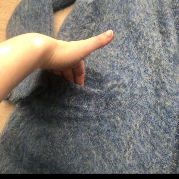 Acne Studios | Blue Raya Mohair Long Cardigan - Picture 3 of 7